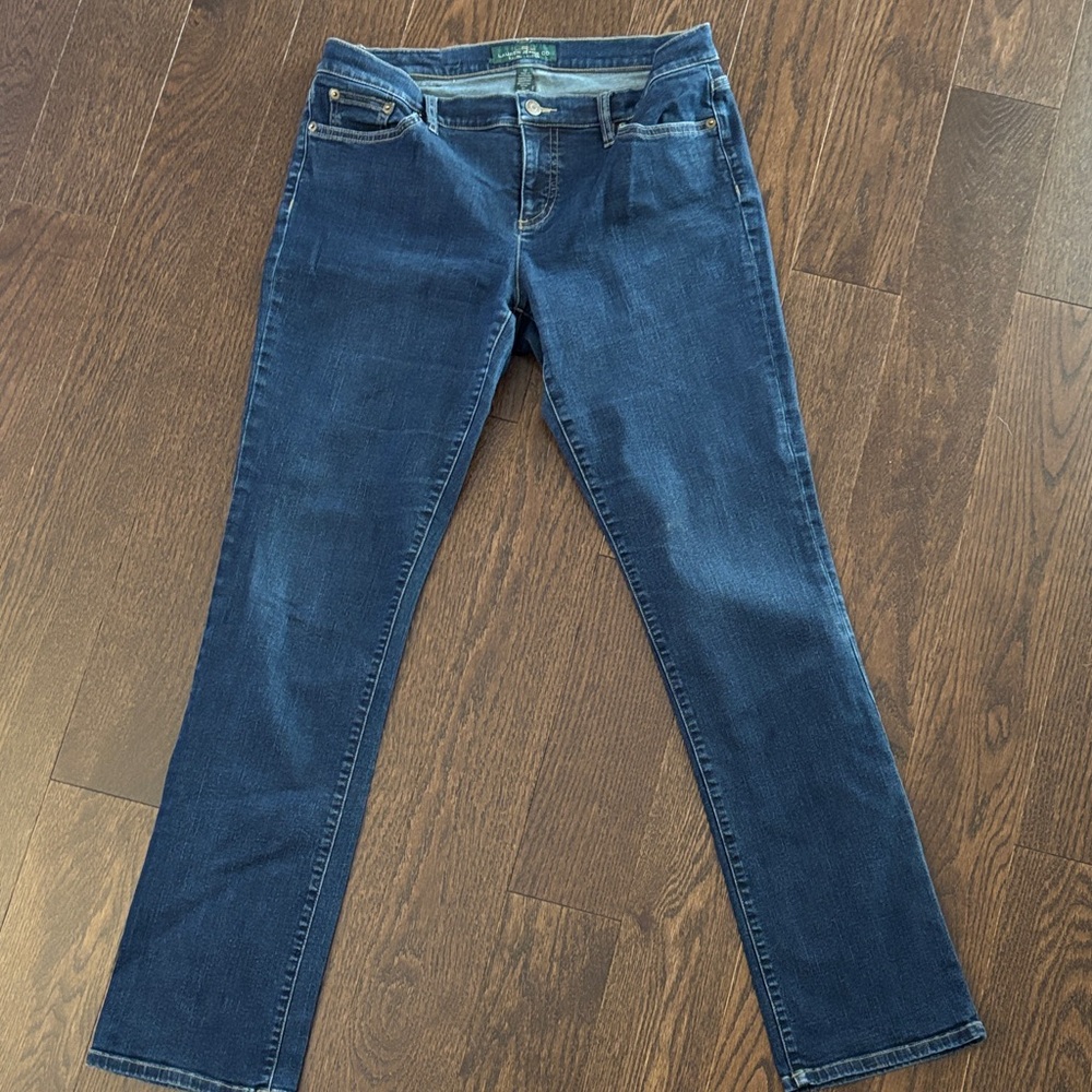 Ralph Lauren Dark Blue Women's Straight Leg Jeans